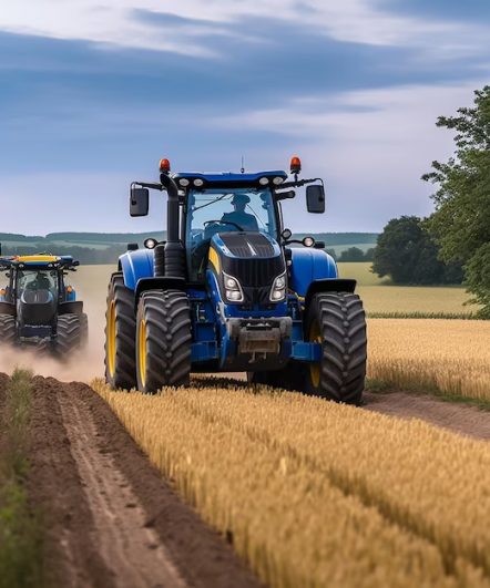 modern-tractor-new-holland-t8-works-field_610315-8494